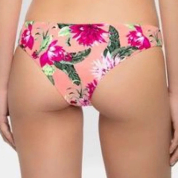 Tori Praver | Seafoam Bikini Two Piece Floral Wrap Around Cheeky - Picture 2 of 15